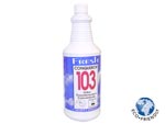 Fresh Products Conqueror 103 Liquid Odor Counteractant Concentrate - Lemon Fragrance - (12) 32 oz. Bottles FRS1232WBLE