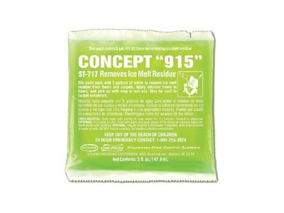 Stearns Portion Control One Packs™ ST-717 Concept "915" Ice Melt Residue Remover - (36) 5 fl. oz. Packets - Heavy-Duty Carpet Cleaning Chemicals
