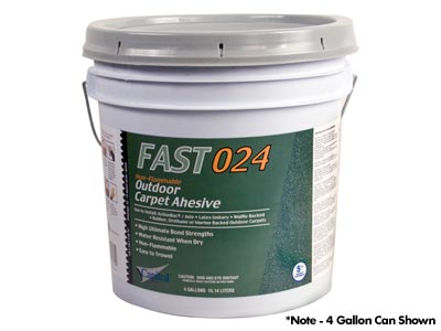 Capitol© Fast Bond 024 Non-Flammable Outdoor Carpet Adhesive - 1 Gallon - Mat &amp; Carpet Slip Resistant Backing Products