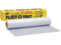 Warp Bros. [PM50] Plast-O-Mat® Ribbed Plastic Floor Runner - Clear - 30" x 50' Roll