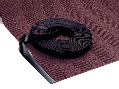 Andersen [925] Heavy-Duty Carpet Matting Beveled Nosing - 100' Roll - 1 1/2" Edge - Black - Floor Mat Edging &amp; Nosing
