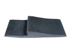 NoTrax #084 Heavy-Duty Carpet Matting Beveled Nosing - 100' Roll - 1 1/2" Edge - Black SM-084-BLK