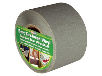 Life-Safe® [RE3890GR] Anti-Slip Safety Grit Tape - Gray - 4" x 60' - Floor Mat Safety Products &amp; Accessories