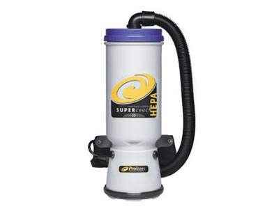 Pro-Team [106580] Super CoachVac® HEPA Back Pack Canister Dry Vacuum Cleaner w/ Telescoping Attachment Kit - Floor Mat &amp; Carpet Cleaning Equipment