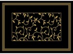 26" x 36" Heat Set Jute/Cotton Backed Indoor Area Mat - Rio - Black 623075