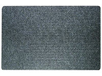 36" x 48" Twin Ribbed Gelfoam Backed Indoor/Outdoor Area Utility Mat - Siamese - Dark Gray