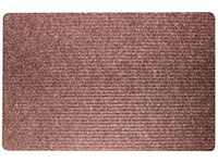 36" x 48" Twin Ribbed Gelfoam Backed Indoor/Outdoor Area Utility Mat - Siamese - Brown
