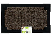 18" x 30" Grassworx Capitol Astroturf Entrance Scraper Doormat - Taupe w/ Rubber Frame