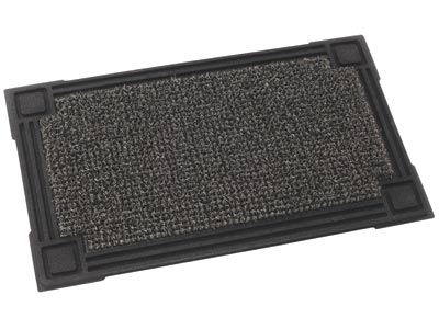 18" x 30" Grassworx Capitol Astroturf Entrance Scraper Doormat - Cinder w/ Rubber Frame - Welcome Mats &amp; Doormats