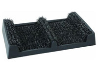 16.5" x 10.25" Grassworx Clean Machine® Shoe &amp; Boot Scraper - Black