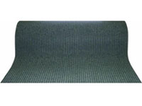 36" x 82' Twin Ribbed Gelfoam Backed Indoor/Outdoor Floor Runner - Siamese - Dark Gray