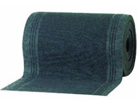 27" x 100' Single Ribbed Needlepunch Rubber Backed Floor Runner - Persian - Charcoal