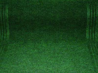 27" x 100' Single Ribbed Needlepunch Rubber Backed Floor Runner - Persian - Green