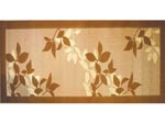 26" x 59" Printed Gelfoam Backed Indoor Floor Runner - Foliage - Taupe 623490