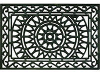 23" x 35" Celtic Scroll Rubber Flow-Through Wiper Entrance Doormat - Gray 602761
