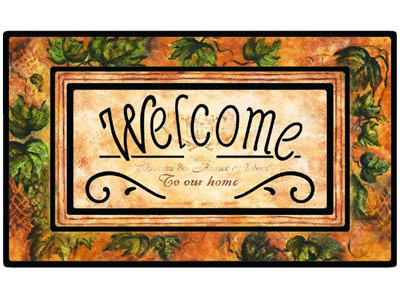 18" x 30" Arbor Printed Heavy-Duty Rubber Flow-Through Wiper Entrance Doormat - Artistic Welcome Mats &amp; Doormats