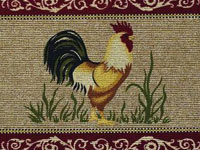 23.5" x 40" Berber Loop Rooster Entrance Doormat 620637
