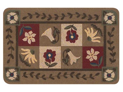 17.5" x 27" Painted Garden Nylon Entrance Doormat - Artistic Welcome Mats &amp; Doormats
