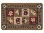 17.5" x 27" Painted Garden Nylon Entrance Doormat 621072