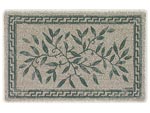 17.5" x 27" Crete Green Berber Entrance Doormat 621330