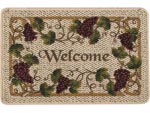 17.5" x 27" Berber Welcome Message Entrance Doormat - Grapevine Design - 621188