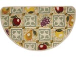 17.5" x 29.5" Berber Loop Tiled Fruit Half Round Entrance Doormat 621063