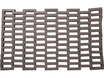 18" x 28" Vulcanized Rubber Link Flow-Through Scraper Entrance Doormat - Black - Residential Wiper Mats &amp; Doormats