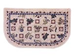 23.5" x 40" Berber Loop Tan Garden Walk Half Round Hearth Rug 483397