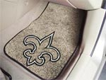 Licensed NFL Football Team Logo Car Mats: 2-Piece Carpet & Heavy-Duty Vinyl Floor Mat Sets - Sports Fan Carpets & Mats