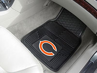 Chicago Bears NFL Football Logo Car Floor Mats - Heavy-Duty Vinyl - 2 Piece Set