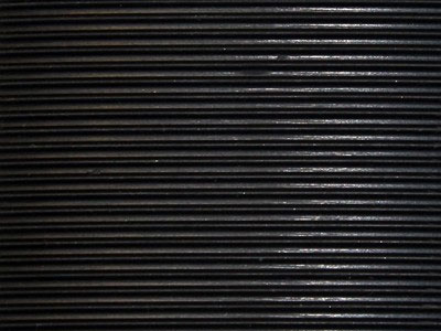 4' x 6' 1/4'' Thick  Corrugated Rubber Surface Anti Fatigue Matting Industrial. 