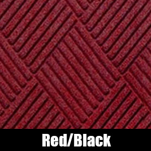 Andersen [221] WaterHog™ Fashion Diamond Indoor/Outdoor Scraper/Wiper Entrance Floor Mat - Red/Black - 155