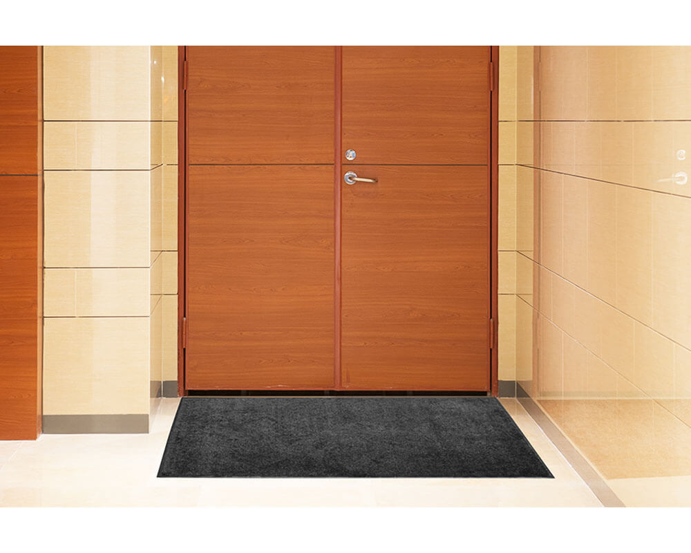 M+A Matting 1002135540 Tri-Grip Indoor Entrance Mat w/ Cleated Backing, 3'  x 5', Solid Red