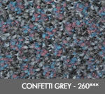 Andersen [125] ColorStar™ Solution Dyed Indoor Wiper/Finishing Floor Mat - Nylon Face - Rubber Backing - Confetti Grey - 260***