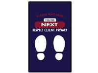 Client Privacy Wait Here Mat GM-CP190