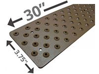 HandiRamp Non-Skid Stair Tread - Powder Coated Brown HP-NST-161