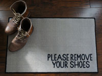 2' x 3' Please Remove Your Shoes Door Mat