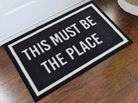 2' x 3 ' This Must Be The Place Welcome Door Mat
