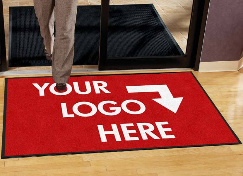 High Quality Digital Print  24" x 36" Custom Logo Doormat for your business! 