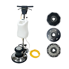 Stinger 17" Floor Buffer w/ Pad Driver, Brushes & 4 Gal. Solution Tank - 175 RPM UC-FM17