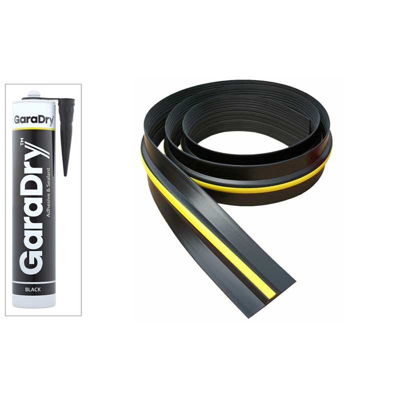 Garage Door Threshold Seal - 18 Feet Long, Floor Bottom Weather Stripping