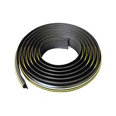 GaraDry Garage Door Seal Trade Coil 1-1/4 in. High - Black WS010