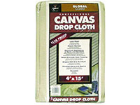 Reaves Ultimate Coated Butyl II® Leakproof Canvas Drop Cloth - 4' x 15'