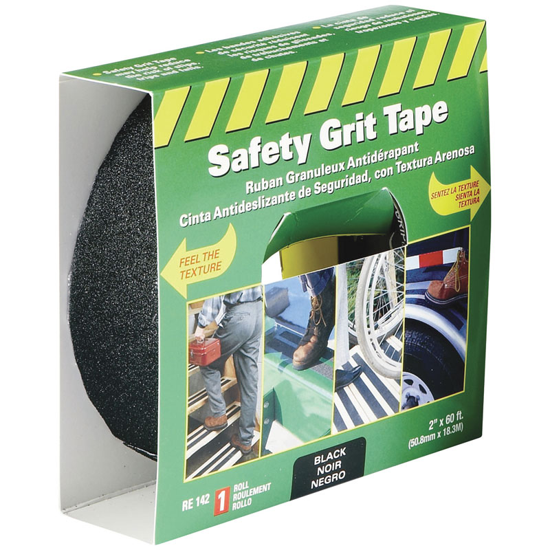 Life-Safe® [RE142] Anti-Slip Safety Grit Tape - Black - 2