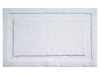 34" x 21" InterDesign Microfiber Polyester Bath & Spa Rug - Large - White