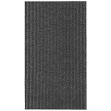 26" x 100' Single Ribbed Carpet Runner - Persian - Black